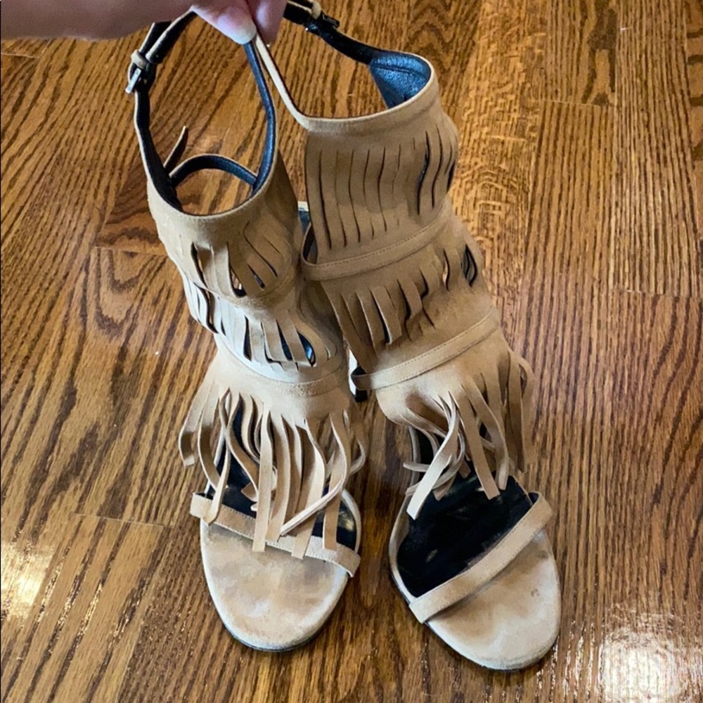 Gucci Suede Fringe Heels